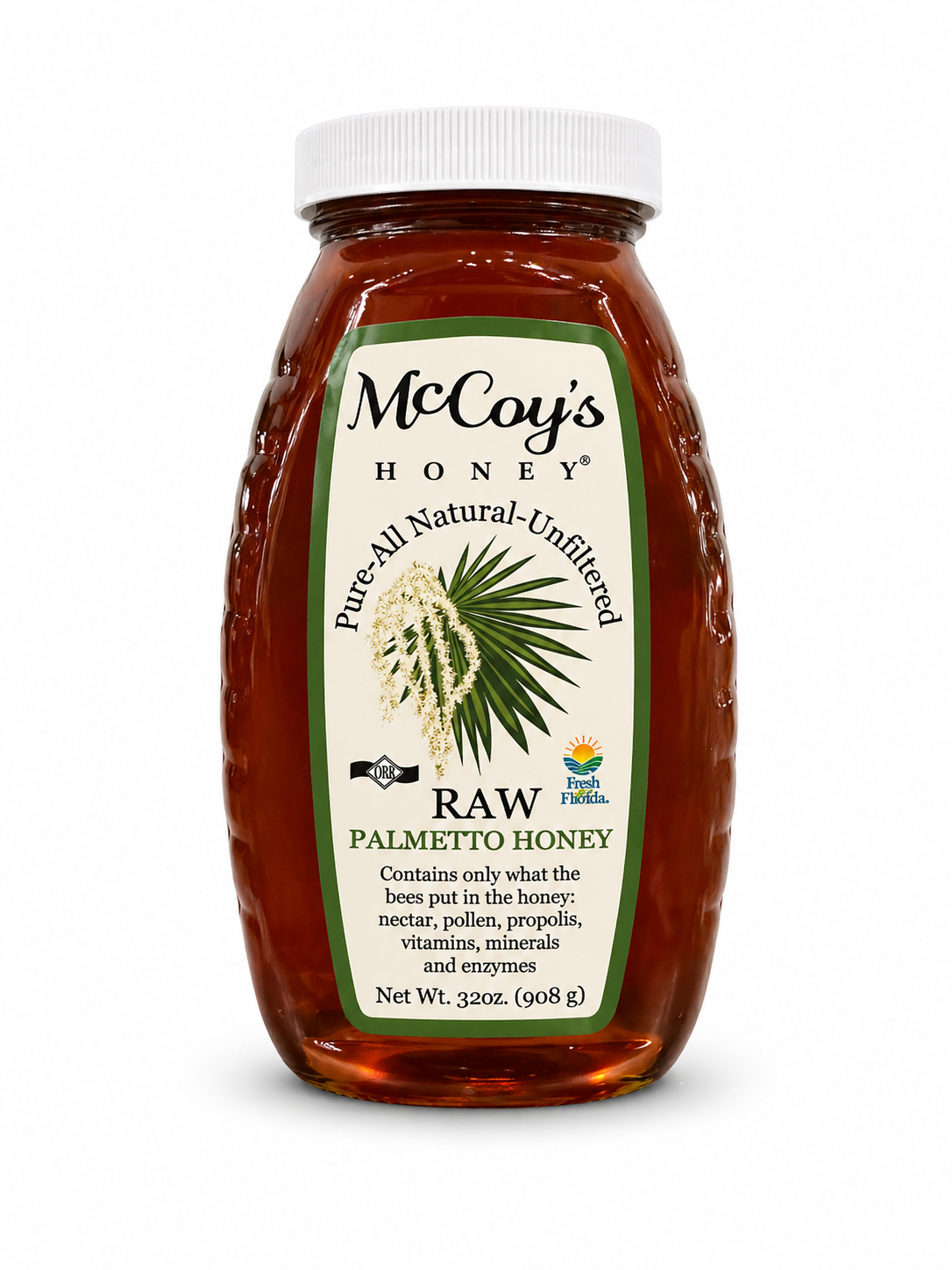 McCoy’s Honey – Local Raw Palmetto Honey (3 Sizes Available- $4-$25)