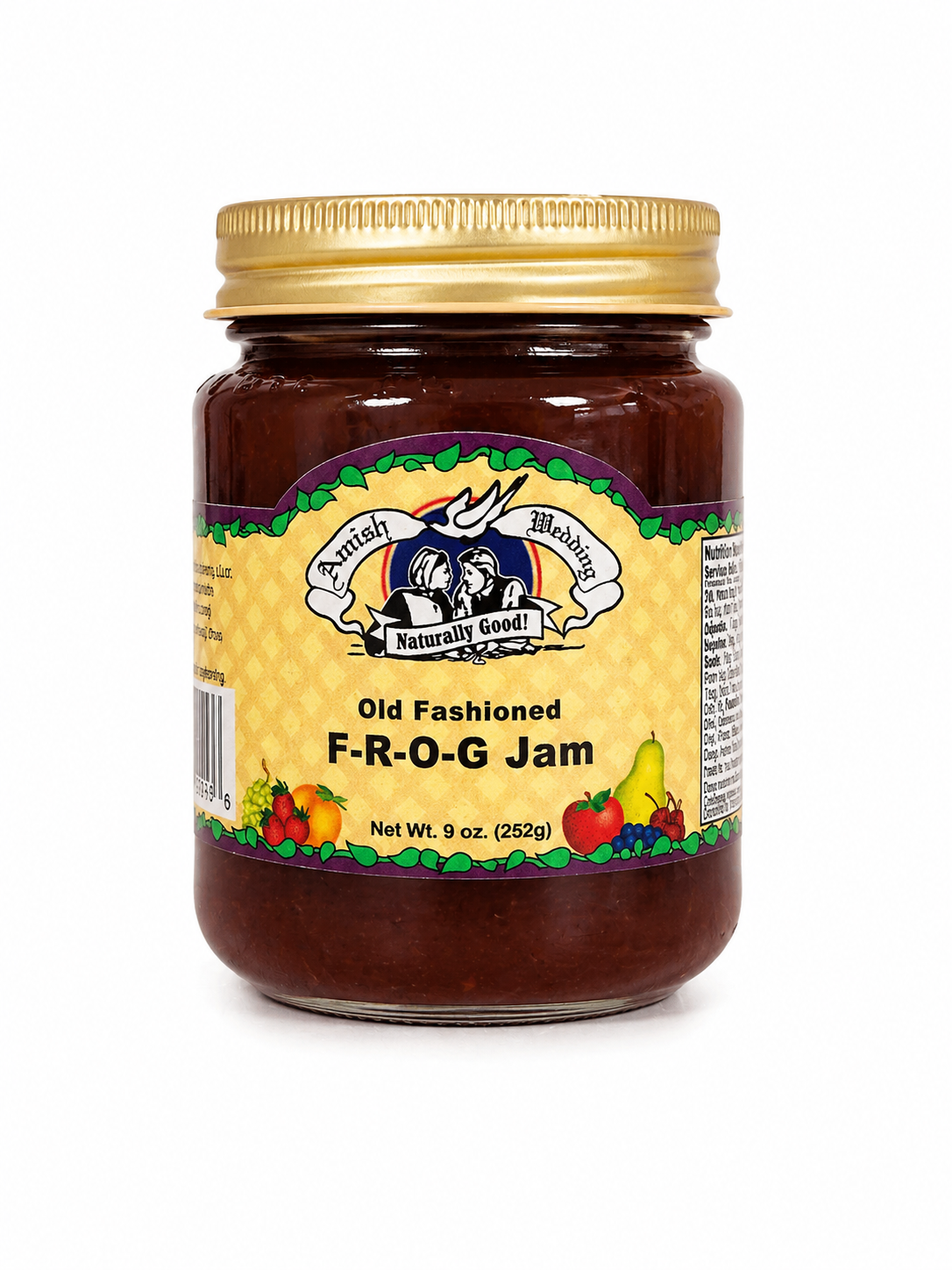 Amish Wedding – FROG Jam (Fig, Raspberry, Orange, Ginger) 9oz.